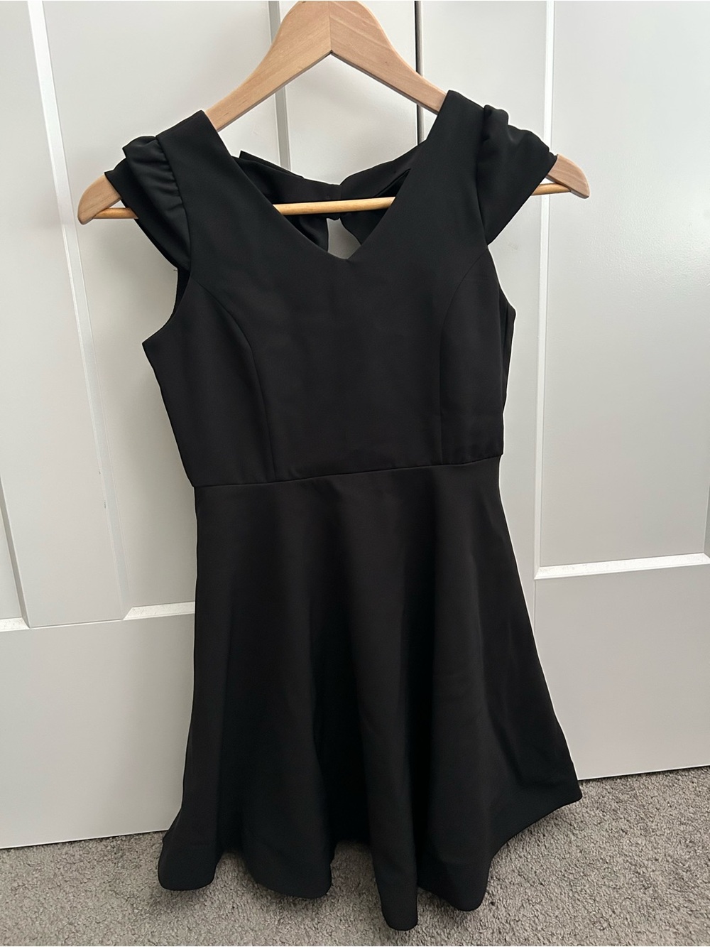 Black Fit-and-Flare Party Dress for Kids